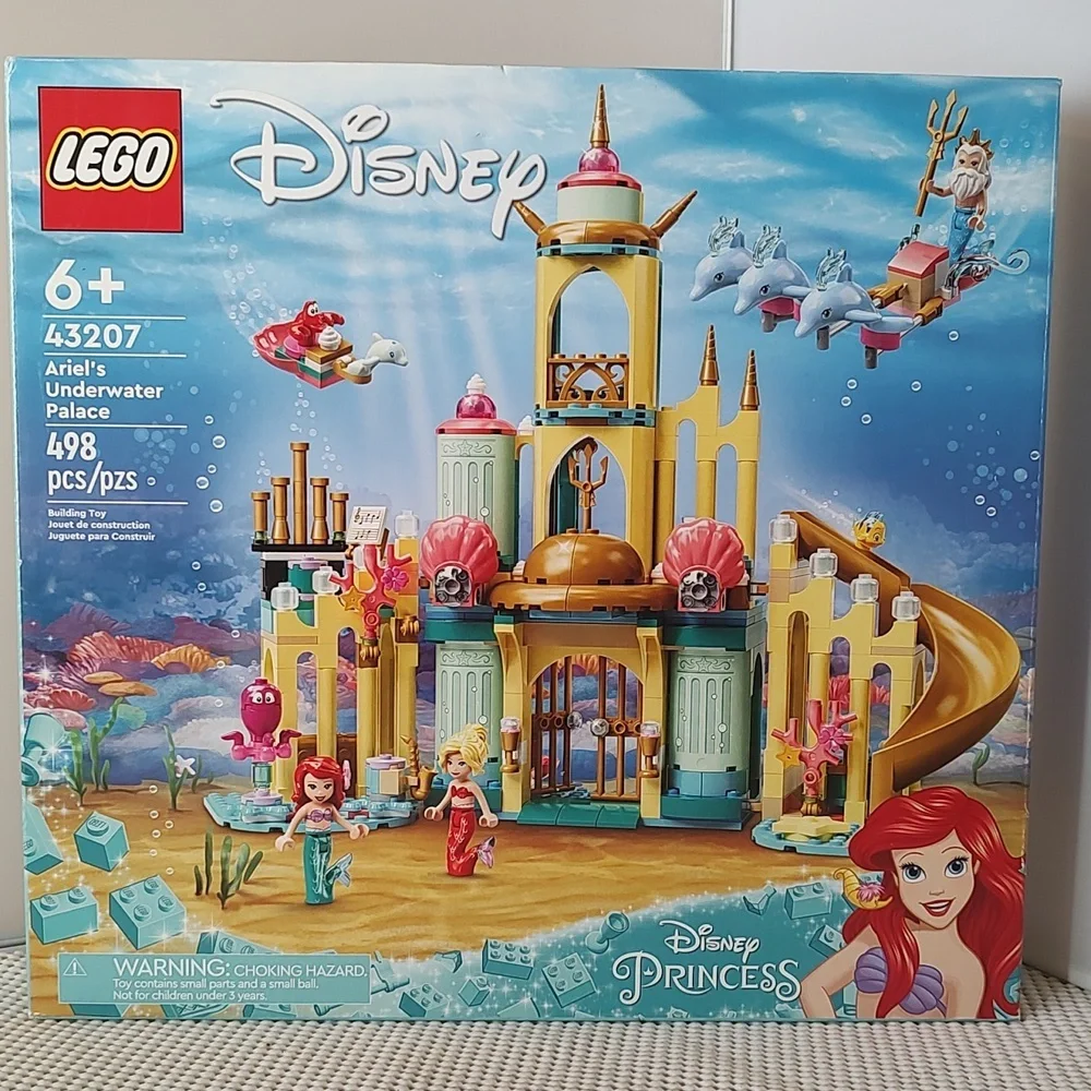 Lego Disney 43207 Ariel's Underwater Palace NWT Building Toy Set